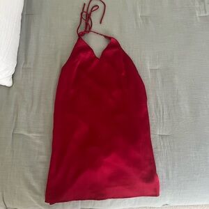 Red Silk Dress